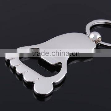 Key Ring Key Holder Metal Key Chain Foot Shaped Bottle Opener Keychain photo-3