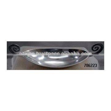 Home & Table Decoration Aluminium Metal Fruit and Candy Dish Mirror Polish photo-2