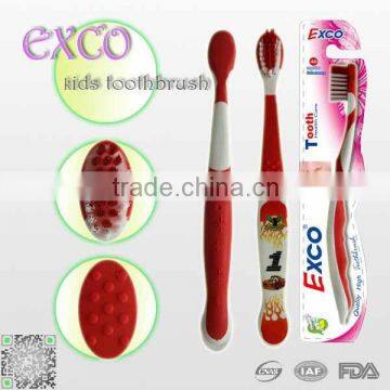 ISO approved good selling cartoon imprint feature children tooth brush