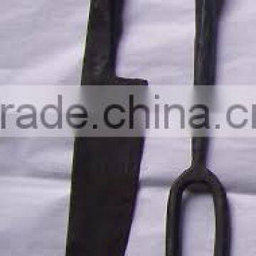 Handmade Carbon knife,fork