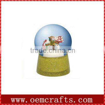 Running horse custom handmade snow globe craft