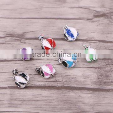 5.0MM Hole Mixed Metal Enamel Beads Big Hole European Beads Fit Making European Charm Bracelet Jewelry photo-2
