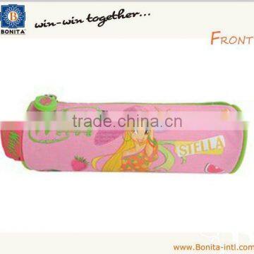 Cute carton printing pencil bag, polyester 600D pencil case