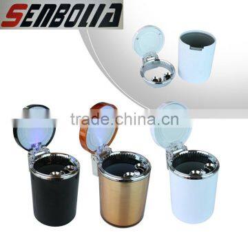 High Quality Car Ashtray With LED Light Vehicle Mounted Soot Cylinder Detachable Cleaning High Temperature Resistance Ashtray photo-2