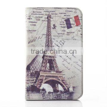 7 inch Tablet Case Paris Leather Wallet Pouch For Samsung Galaxy Tab 7" T110