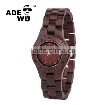 Ade Wu wood watches with your logo watches ladies pictures of fashion girls watches Grey Leather Watchband