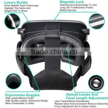 Hot Sales!New Arrival! New Version 3D VR Virtual Reality Glasses Headset With Head-mounted Headband Glasses for Smartphone photo-4