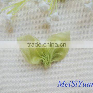 Green sheer ribbon craft for garment accessories