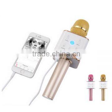 amplifier+speaker karaoke mic for home KTV handheld q7 microphone