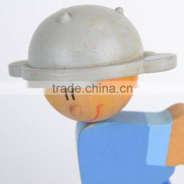 Wooden Ballerina Toys/toy Flowers Boy and Girl Wooden Music Box,Dancing Musical Box photo-2