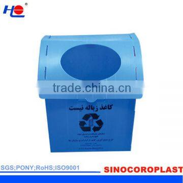 waterproof and aging resistence plastic pp blue crate