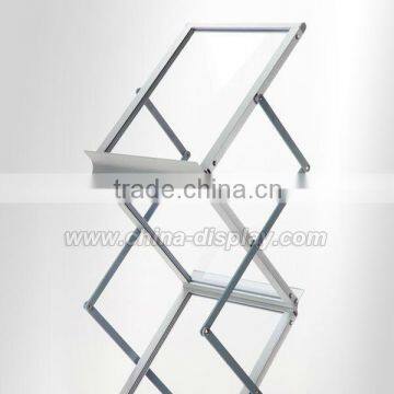 Portable Folding Aluminium Leaflet Holders Acryilc Panel photo-2