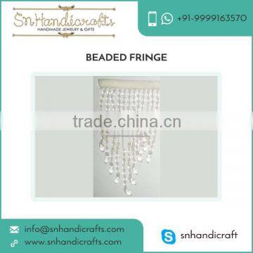 Superior Surface Finish Beaded Lace Trim with Tested Quality for Efficient Dressing