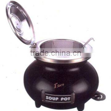 Round Soup Pot With Electrical Heating Element