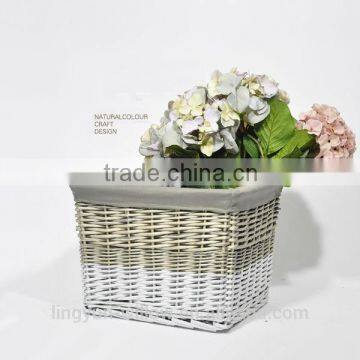 Home decorative wicker storage basket or flower basket