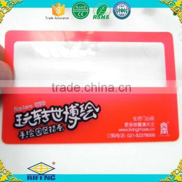 Factory OEM Colors PVC Material Plastic Credit Card Magnifier for Reading Fresnel Lens photo-4