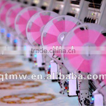 embroidery machine with four-in-one mixed (plain/sequin/lock-stitch towel/cording)