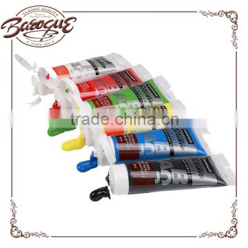 75ml nontoxic artists quality private label acrylic paint, soft tube artist acrylic paints