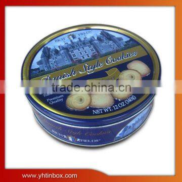 round biscuit tin box