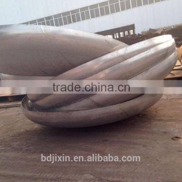 Ultra heavy pressure vessel dish head end/ hot mould press 304 ss dish head