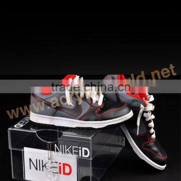 handmade clear acrylic nike shoe box for shoe store