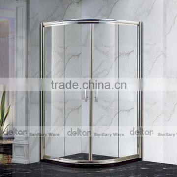 Ready Made Bathroom Prefabricated Unique Small Cheap Compact Round Corner Circular Bath Curved Glass Shower Enclosures photo-2