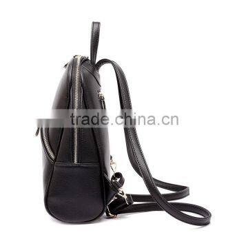 Fashion Brown Color Pu Backpacks For Girls