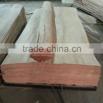 0.3mm Engineered veneer Gurjan color sliced wood veneer for good sell