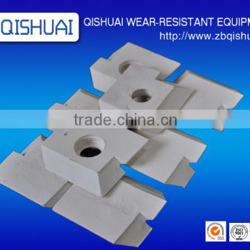 Customized abrasion resistant alumina ceramic cylone parts/tiles