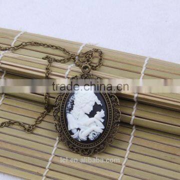 Fashion Jewelry Necklace Steampunk Necklace Classical Silhouette Cameo 2015 New Party Dress Made in China Yiwu photo-2