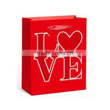 2014 Shining Chinese Red Valentine Gift Bag Wholesale