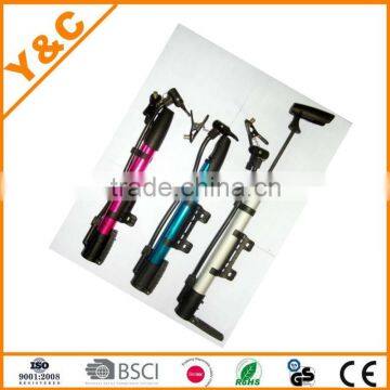 hot selling high quality mini aluminum alloy bicycle pump