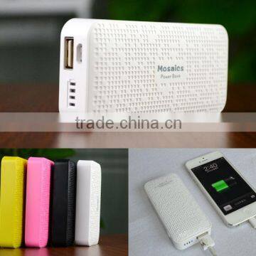 Newly Released Universal 5600mAh Backup Battery Mosaic Power Bank For Cellphones, Tablets. Music Player