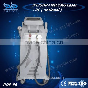 e-light ipl rf nd yag laser multifunction machine 2or3in1 laser machine Hair Removal+laser Removal Tattoo ipl rf ipl spare part