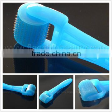 2014 micro needle roller therapy acne removal 192 needles blue derma roller