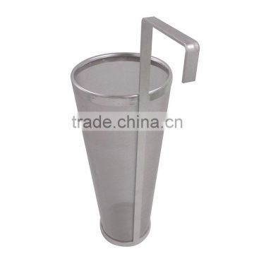 300 micron beer brewing equipment corny keg / cornelius keg filter / stainless steel mesh dry hop filter