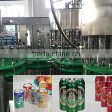 Beer and Carbonated drink aluminum can filling and sealing machine