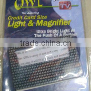 Credit Card Size Magnifier & Light