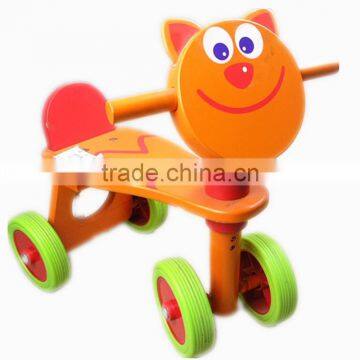 Kids Learning Walking Ride on Cat Animal Toy 4wheel Walking Bike photo-3