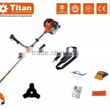 Petrol brush cutter 52cc, 3 teeth blade&nylon spool, single cylinder, Grass trimmer,CE, GS, EU2 certifications