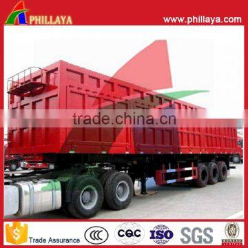 Top Qualily 50-60 Tons Heavy Duty 3 Axles Tipper Semi Truck Trailer for Sale photo-6