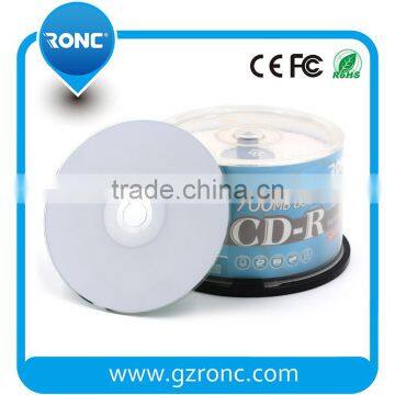 50 Pack RONC 52X CD-R 700MB 80Min White Inkjet Printable CDR photo-6
