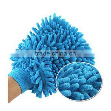 Greenwell 1 Polyester One Side Chenille Microfiber Car Cleaning Glove car mirror gloves car wash glove