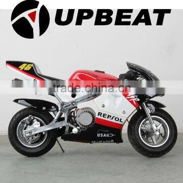 pull start 2-stroke 49cc racing pocket pit bike for sale cheap