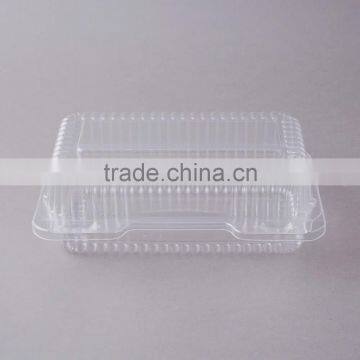 Durable Packaging Deep Clear Hinged Plastic Container, BOPS Clamshell Food Take Away Box for Cake, Hotdog photo-3