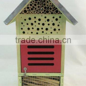 FSC Wooden Garden Hanging Bee Insect Hotel Wooden Insect Bee House photo-3