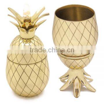 Top Manufactured Vintage Brass Cocktail Cup/Pineapple Cocktail Cup
