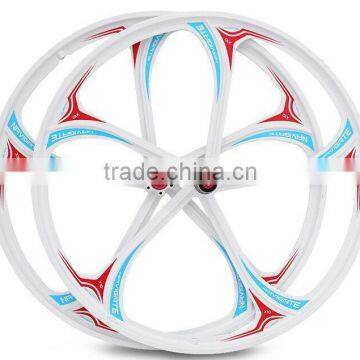 26 inch lightest strongest magnesium alloy bike wheel can not fit electric motor/fixed gear type hub bike wheel