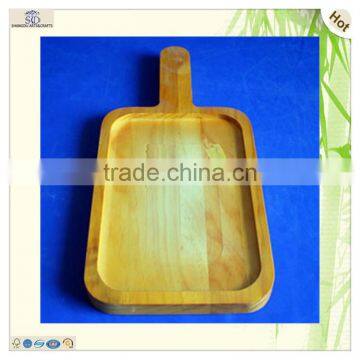 Handmade Decorative Wood Flower Pot Stand Tray photo-6