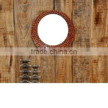 Indian Handicraft round Metal wall mirror